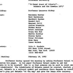 Minutes, 1982-01-21. Studie...
