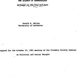 Speaker's paper, 1981-1...