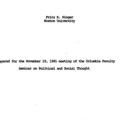 Speaker's paper, 1981-1...
