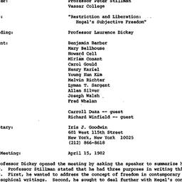 Minutes, 1982-03-18. Studie...