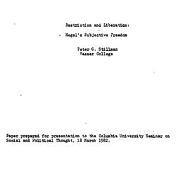 Speaker's paper, 1982-0...