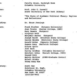 Minutes, 1983-10-20. Studie...