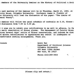 Announcements, 1984-02-16. ...