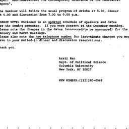 Announcements, 1986-12-29. ...