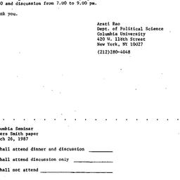 Announcements, 1987-02-25. ...