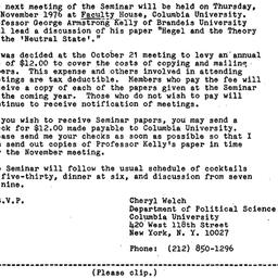 Announcements, 1976-10-25. ...