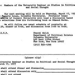 Announcements, 1977-03-01. ...