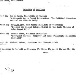 Schedules, Studies in Polit...