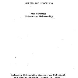 Speaker's paper, 1981-0...