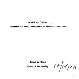 Speaker's paper, 1980-1...