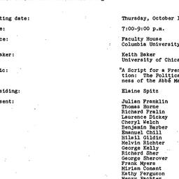 Minutes, 1980-10-16. Studie...