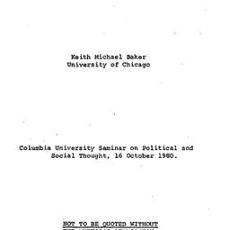 Speaker's paper, 1980-1...