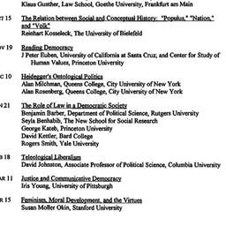 Schedules, Studies in Polit...