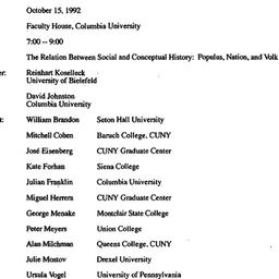 Minutes, 1992-10-15. Studie...