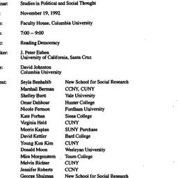 Minutes, 1992-11-19. Studie...