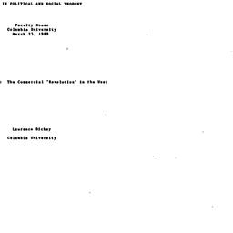 Speaker's paper, 1989-0...