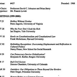 Schedules, Studies in Polit...