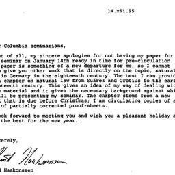 Speaker's paper, 1996-0...
