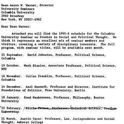 Correspondence, 1996-07-11....