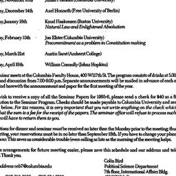 Announcements, 1995-09-02. ...