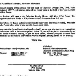 Announcements, 1995-09-21. ...