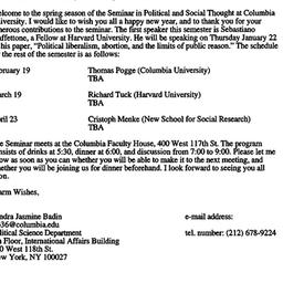 Announcements, 1998-01-14. ...