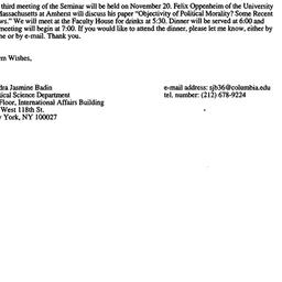 Announcements, 1997-10-10. ...