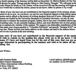 Announcements, 1997-11-17. ...