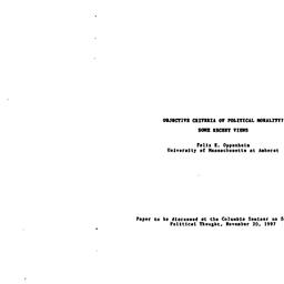 Speaker's paper, 1997-1...