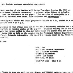 Minutes, 1987-09-17. Studie...