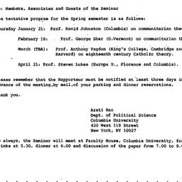 Announcements, 1987-12-04. ...