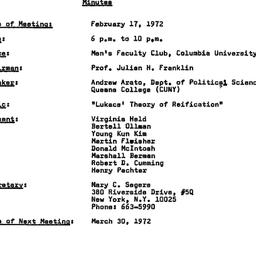 Minutes, 1972-02-17. Studie...