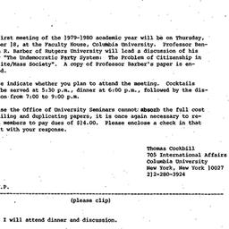 Announcements, 1979-10-05. ...