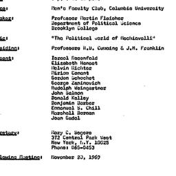 Minutes, 1969-10-23. Studie...