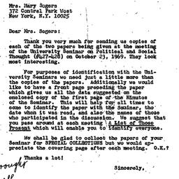 Correspondence, 1969-10-13....