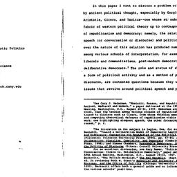 Speaker's paper, 1999-0...
