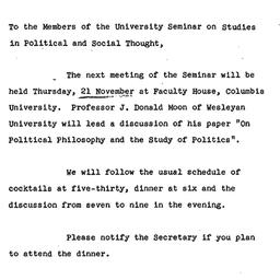 Announcements, 1974-11-21. ...