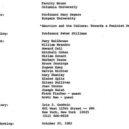 Minutes, 1983-05-19. Studie...