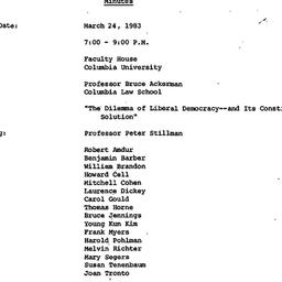 Minutes, 1983-03-24. Studie...
