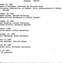 Schedules, Studies in Polit...