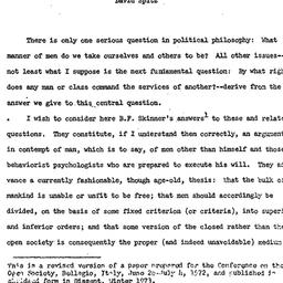 Speaker's paper, 1972-1...