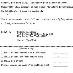 Announcements, 1973-01-10. ...