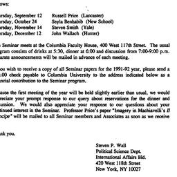 Correspondence, Studies in ...