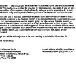 Announcements, 1996-11-21. ...