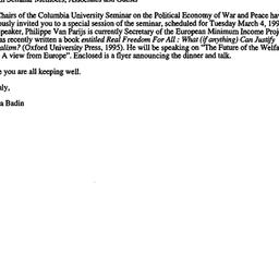 Announcements, 1997-02-14. ...