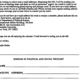 Announcements, 1997-06-25. ...