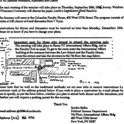 Announcements, 1996-09-03. ...