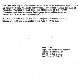 Announcements, 1986-03-28. ...