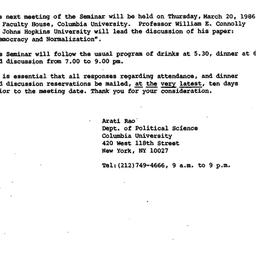 Announcements, 1986-02-27. ...