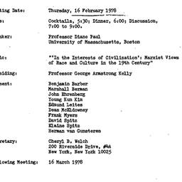 Announcements, 1978-02-16. ...